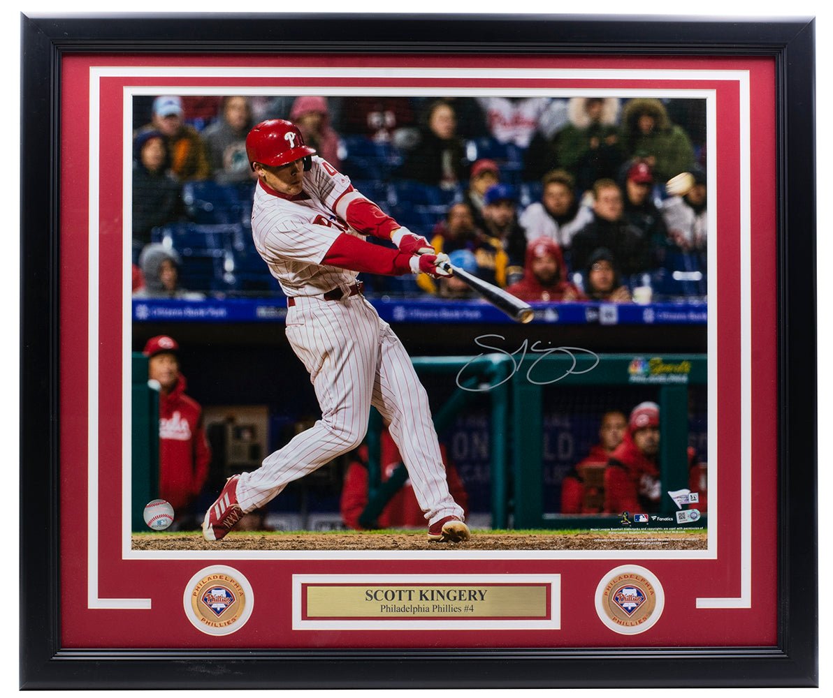 Scott Kingery Signed Framed 16x20 Phillies Photo MLB Fanatics – Sports ...