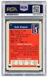 Scott Simpson Signed 1982 Donruss PGA #34 Trading Card PSA/DNA