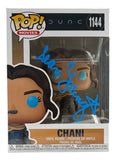 The Sports Integrity Sean Young Signed Dune Chani Funko Pop #1144 (JSA QR Hologram) features Chani in movie attire and blue eyes, housed in a box with a clear window hand-signed by Sean Young with a star.
