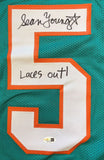 Sean Young Ace Ventura Signed Finkle Jersey Laces Out Inscribed JSA QR