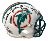 Sean Young Ace Ventura Signed Miami Dolphins Mini Speed Helmet Ray Finkle JSA QR
