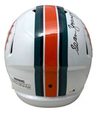 Sean Young Ace Ventura Signed Dolphins FS Replica Helmet Finkle Laces Out JSA QR