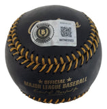 Sebastian Walcott Texas Rangers Signed Official Black Leather Baseball BAS