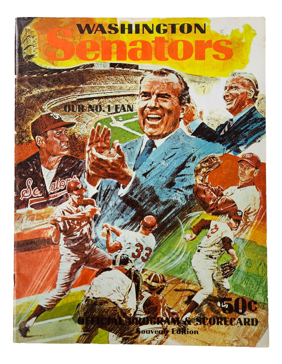 Washington Senators 1970 Official Program Scorecard Sports Integrity
