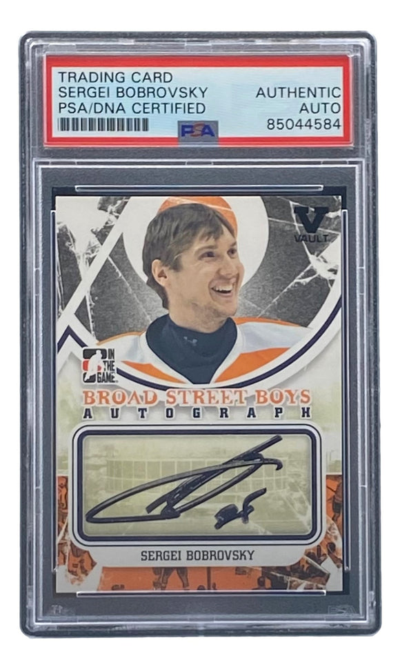 Sergei Bobrovsky Signed 2012 In The Game #A-SBO Flyers Hockey Card PSA/DNA Sports Integrity