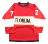 Sergei Bobrovsky Florida Signed Red Hockey Jersey BAS