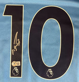 Sergio Aguero Signed Manchester City Puma Soccer Jersey BAS