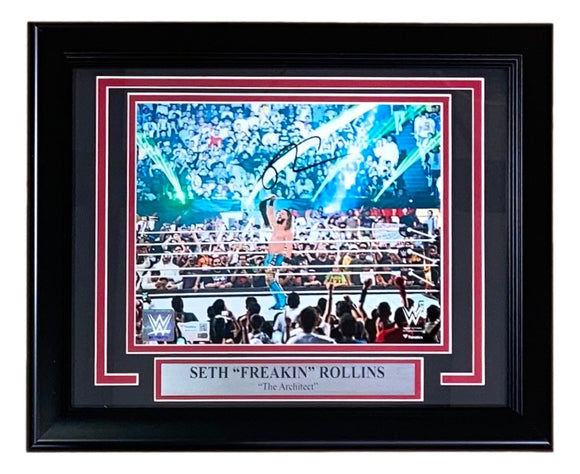 Seth Rollins Signed Framed 8x10 WWE Photo Fanatics