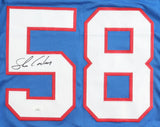 Shane Conlan New York Signed Blue Football Jersey JSA Hologram