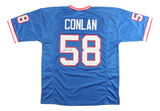 Shane Conlan New York Signed Blue Football Jersey JSA Hologram