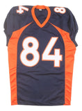 Shannon Sharpe Denver Signed Navy Pro-Cut Football Jersey BAS