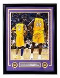 Shaquille O'Neal Signed Framed 16x20 Los Angeles Lakers Photo JSA Hologram