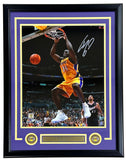 Shaquille O'Neal Signed Framed 16x20 Los Angeles Lakers Photo BAS