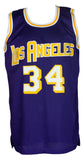 Shaquille O'Neal Signed Custom Purple Pro Style Basketball Jersey BAS ITP Sports Integrity