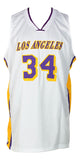 Shaquille O'Neal Signed Custom White Pro Style Basketball Jersey JSA Sports Integrity