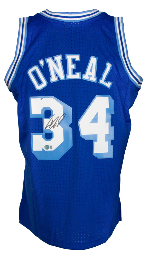 Shaquille O'Neal Signed Lakers Blue 96-97 Mitchell & Ness Basketball Jersey BAS Sports Integrity