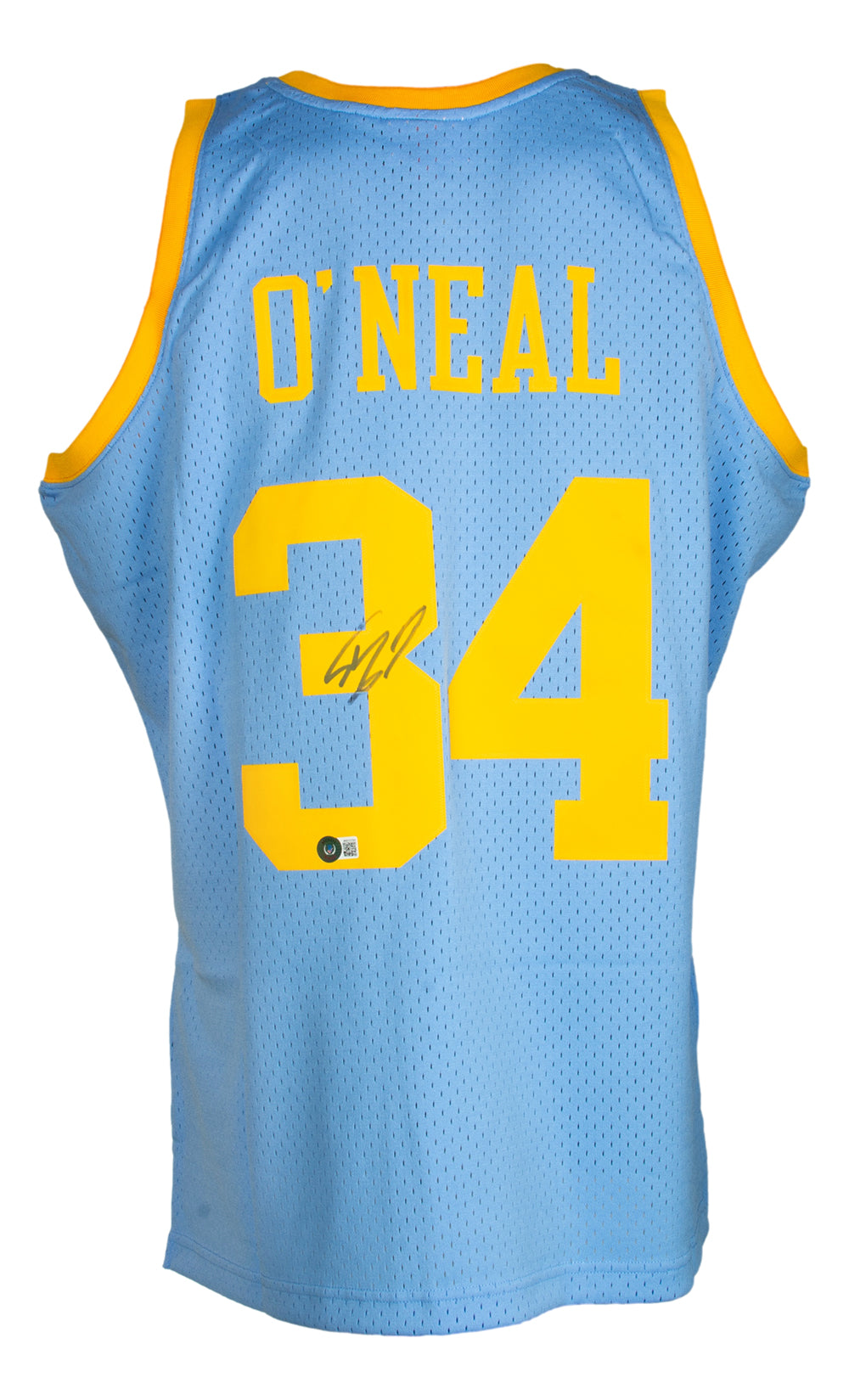 Shop Shaquille O'Neal Los Angeles Lakers Signed Yellow Custom