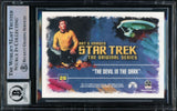 William Shatner Signed 2005 Rittenhouse Star Trek #26 Trading Card BAS Auto 10