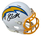 Shawn Merriman Signed Los Angeles Chargers Mini Speed Helmet BAS
