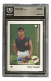 Charlie Sheen Signed Major League Ricky Vaughn Custom Trading Card BAS
