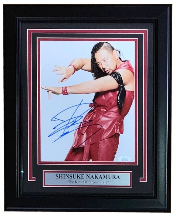 Shinsuke Nakamura Signed Framed 8x10 WWE Photo JSA