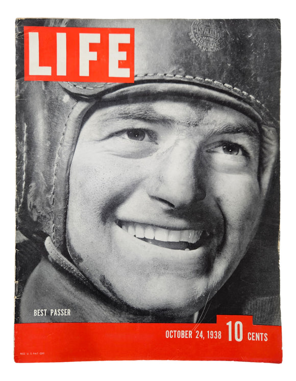 Sid Luckman Chicago Bears Life Magazine October 24 1938 Sports Integrity