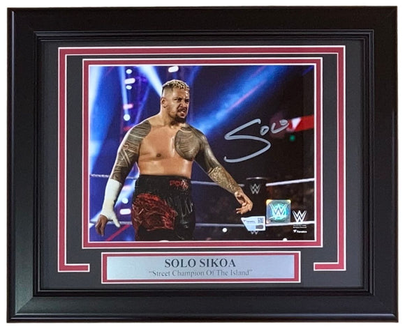 Solo Sikoa Signed Framed 8x10 WWE Photo Fanatics