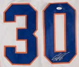 Ilya Sorokin New York Signed White Hockey Jersey JSA Hologram