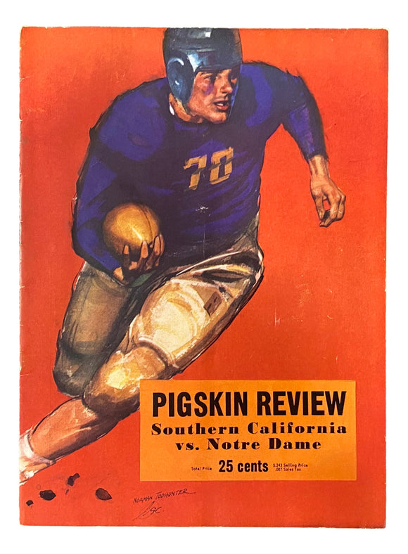 Southern California vs Notre Dame December 3 1938 Official Game Program