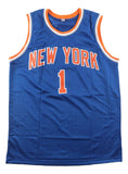 Spike Lee New York Signed Blue Basketball Jersey BAS