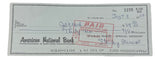 Stan Musial St. Louis Cardinals Signed Personal Bank Check #1278 BAS Sports Integrity