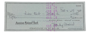 Stan Musial St. Louis Cardinals Signed Personal Bank Check #5492 BAS Sports Integrity