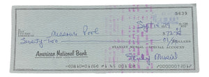 Stan Musial St. Louis Cardinals Signed Personal Bank Check #5639 BAS Sports Integrity