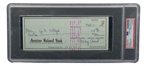 Stan Musial St. Louis Cardinals Signed Personal Bank Check PSA/DNA 85025587 Sports Integrity