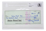 Stan Musial Signed St. Louis Cardinals Personal Bank Check #4391 BGS