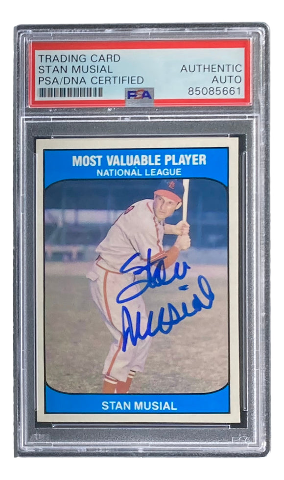 Stan Musial Signed 1985 TCMA St. Louis Cardinals Trading Card PSA/DNA Sports Integrity