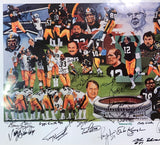 Pittsburgh Steelers Legends (52) Signature 20x39 Dynasty Lithograph PSA LOA Sports Integrity