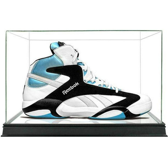 Steiner Sports Memorabilia Glass Sneaker Case W/ Wood Base Sports Integrity