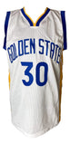 Stephen Curry Signed Custom White Pro Style Basketball Jersey JSA