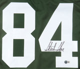 Sterling Sharpe Green Bay Signed Green Football Jersey BAS