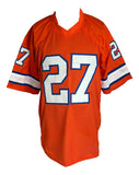 Steve Atwater Denver Signed Orange Football Jersey XXXII XXXIII PSA/DNA