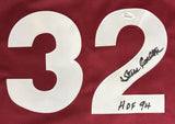 Steve Carlton Philadelphia Signed Maroon Baseball Jersey HOF 94 JSA Hologram