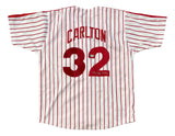 Steve Carlton Philadelphia Signed White Baseball Jersey Lefty BAS