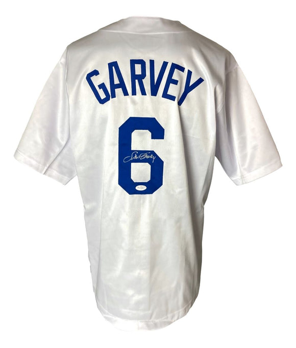Steve Garvey Los Angeles Signed White Baseball Jersey JSA Hologram