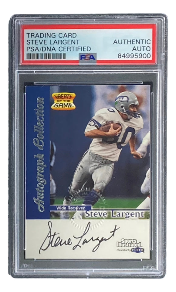 Steve Largent Signed 1999 Fleer Sports Illustrated Trading Card PSA/DNA Sports Integrity