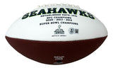 Steve Largent Signed Seattle Seahawks Logo Football HOF 95 BAS