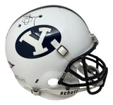 Steve Young Signed BYU Cougars Full Size Replica Helmet JSA Hologram