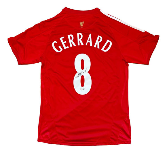 Steven Gerrard Signed Liverpool FC Soccer Jersey BAS – Sports