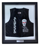 Stone Cold Steve Austin Signed Framed WWE Skull Vest 2 BAS