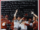 Lou Piniella Signed Framed Cincinnati Reds 16x20 Photo w/ Story Fanatics Steiner Sports Integrity